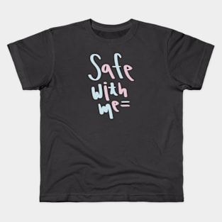 Safe With Me, Trans Colors Kids T-Shirt